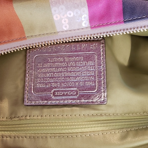 COACH POPPY Stripe Handbag set - Picture 4 of 5